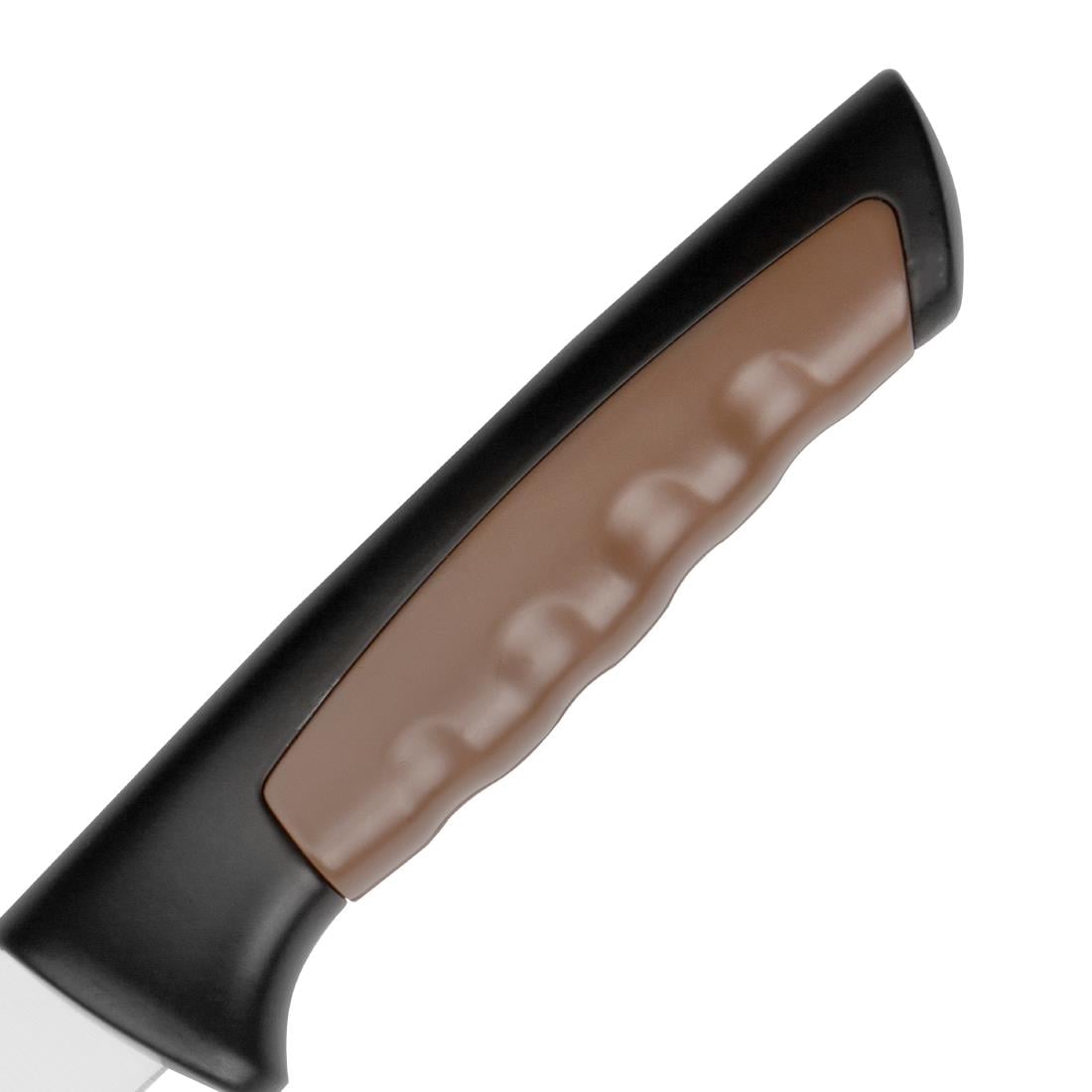 Couteau d'office Hygiplas Pro marron 8,5cm - NISBETS
