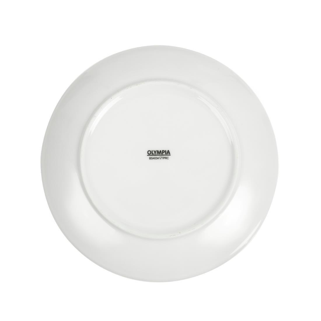 Assiettes plates rondes Olympia 200mm (Lot de 12)