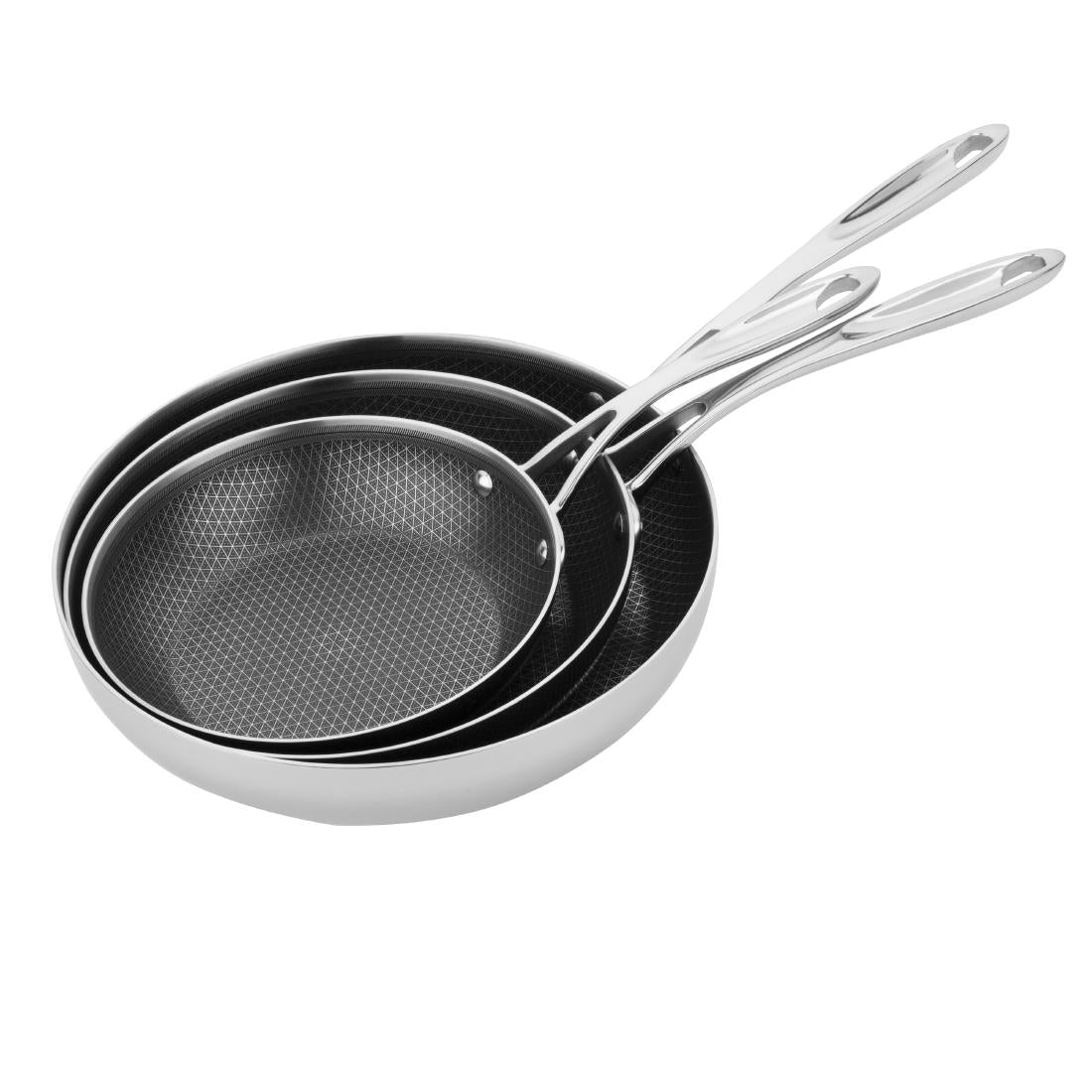 Sauteuse en inox avec revêtement Tri-Shield Vogue 28cm