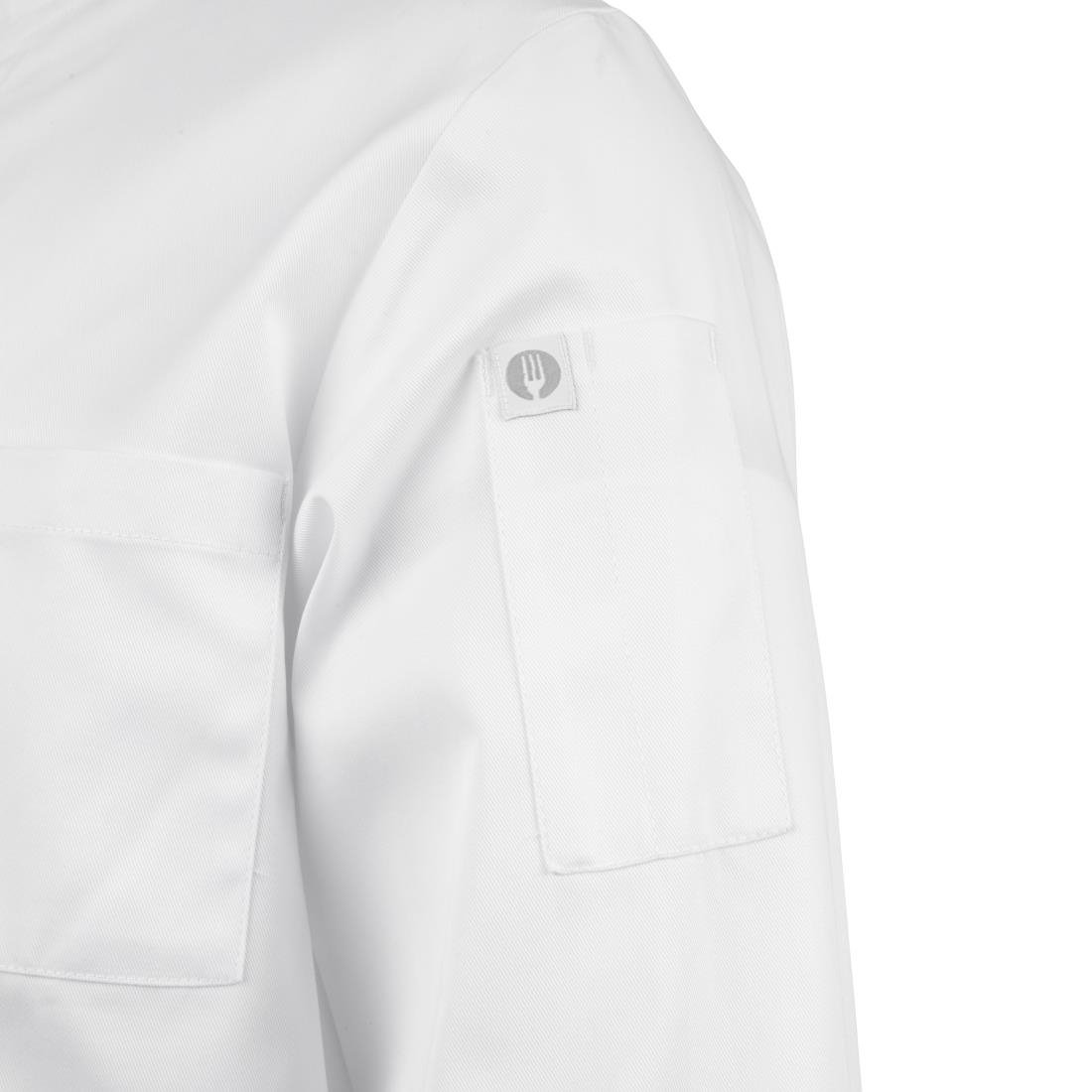 Veste de cuisine mixte Le Mans Chef Works blanche - NISBETS