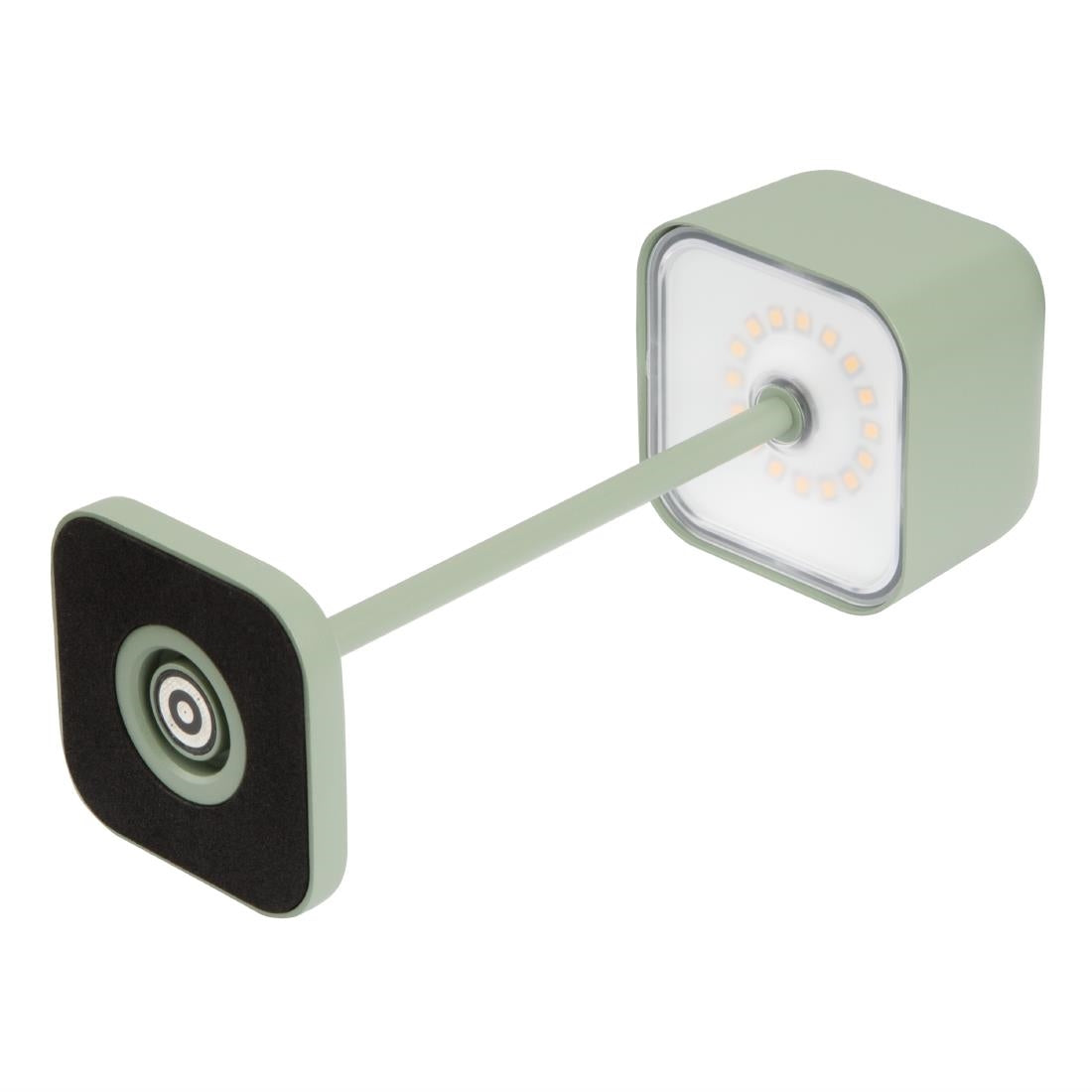 Lampe de table avec abat-jour carré Olympia Lucca verte 200mm