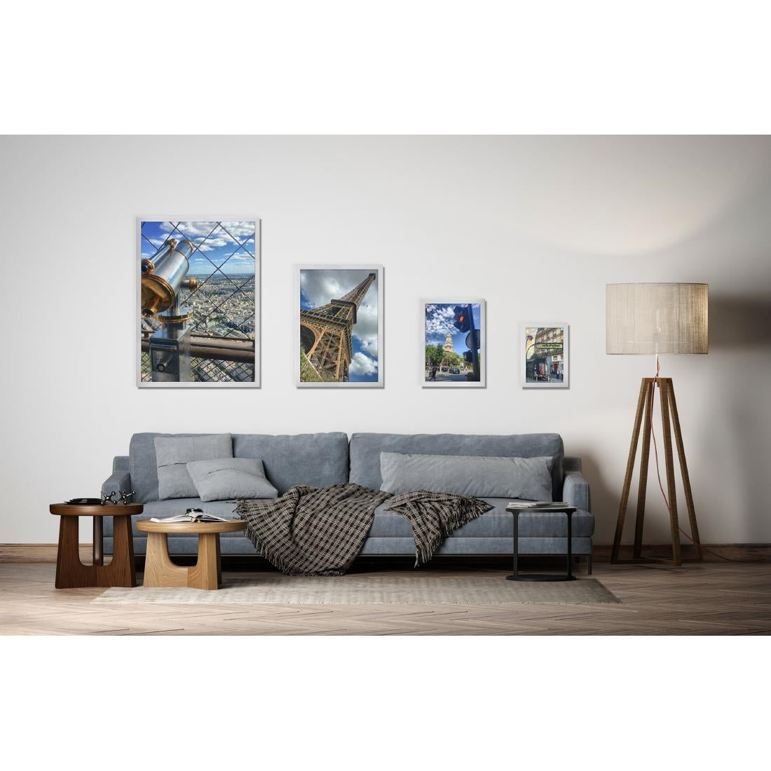 Cadre clipsable Europel A4 25mm blanc mat