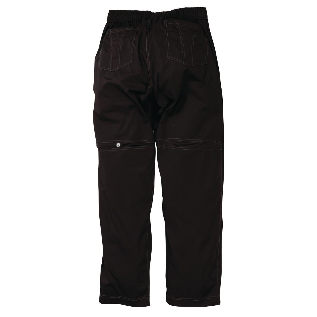 Pantalon de cuisine mixte Baggy Chef Works noir L - NISBETS
