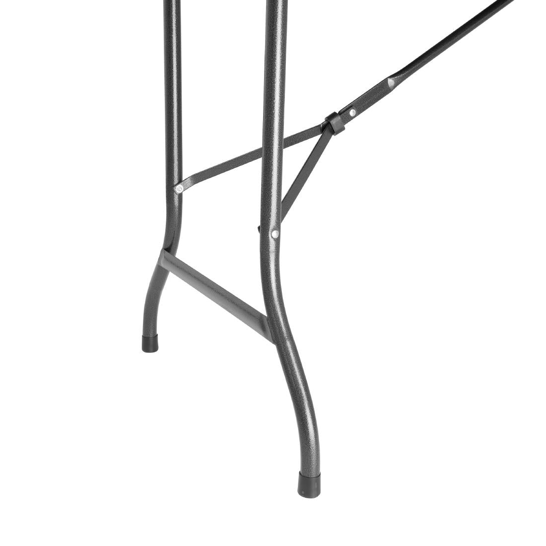 Table pliante rectangulaire en rotin PE Bolero noire