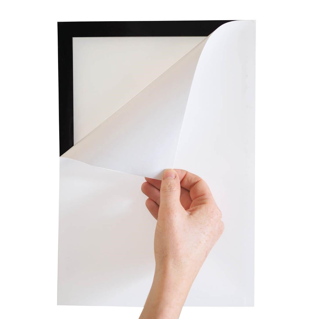 Cadres d'affichage autocollants Europel A4 argent (lot de 2)