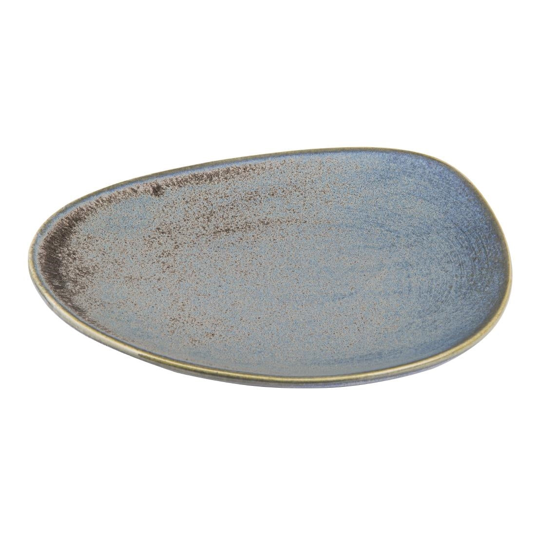 Assiettes triangulaires Olympia Ember Blue 190mm (lot de 6)