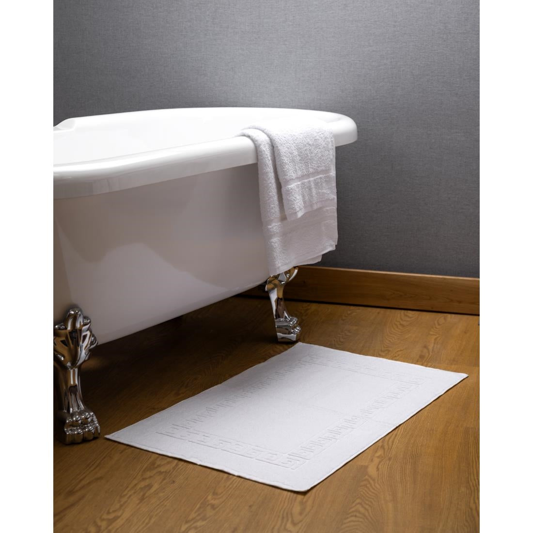 Tapis de bain blanc Comfort Nova Mitre
