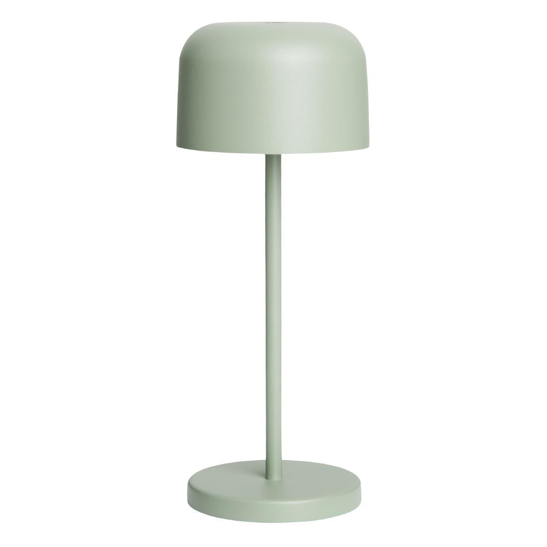Lampe de table avec abat-jour rond Olympia Lucca verte 200mm