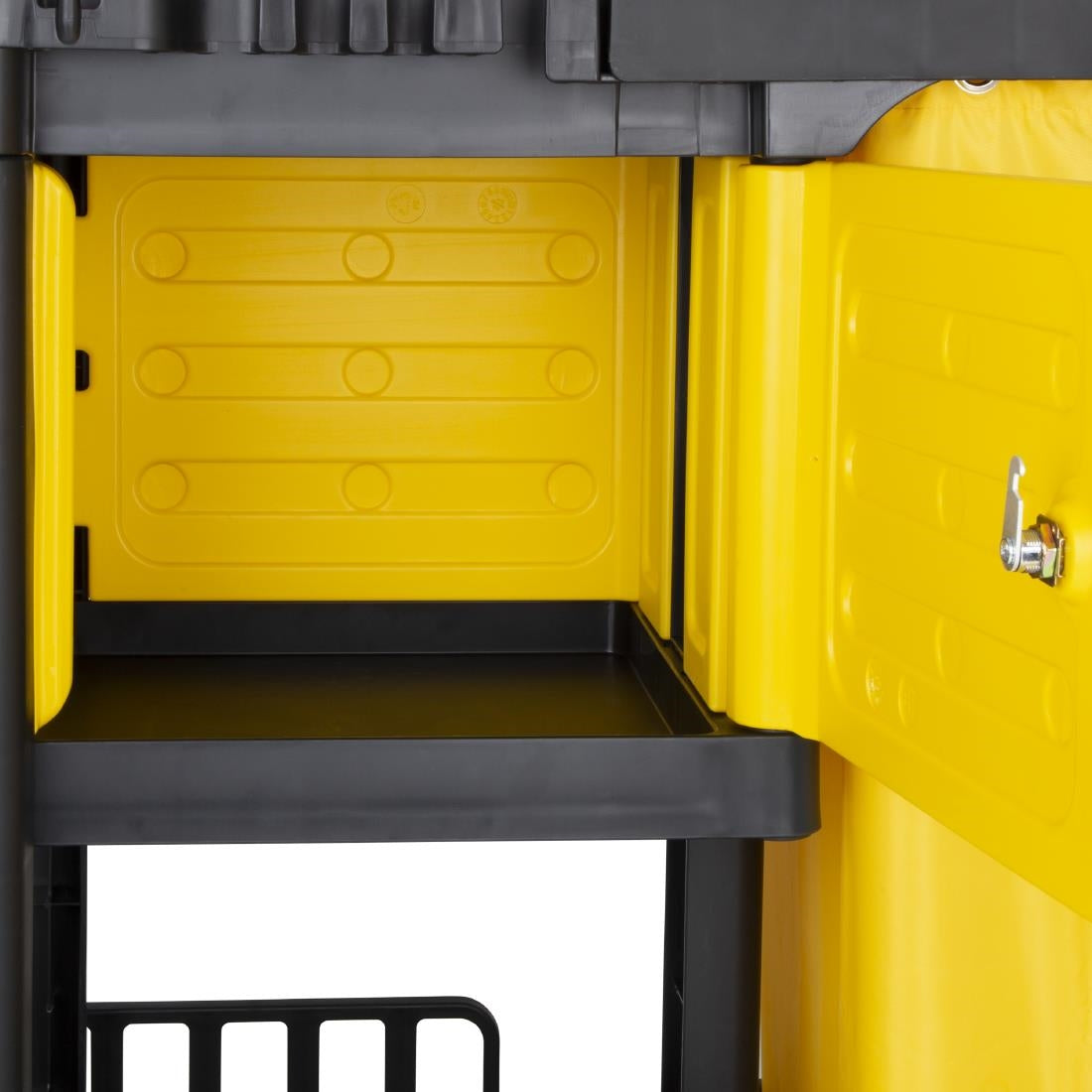 Chariot de nettoyage avec armoire verrouillable Jantex noir