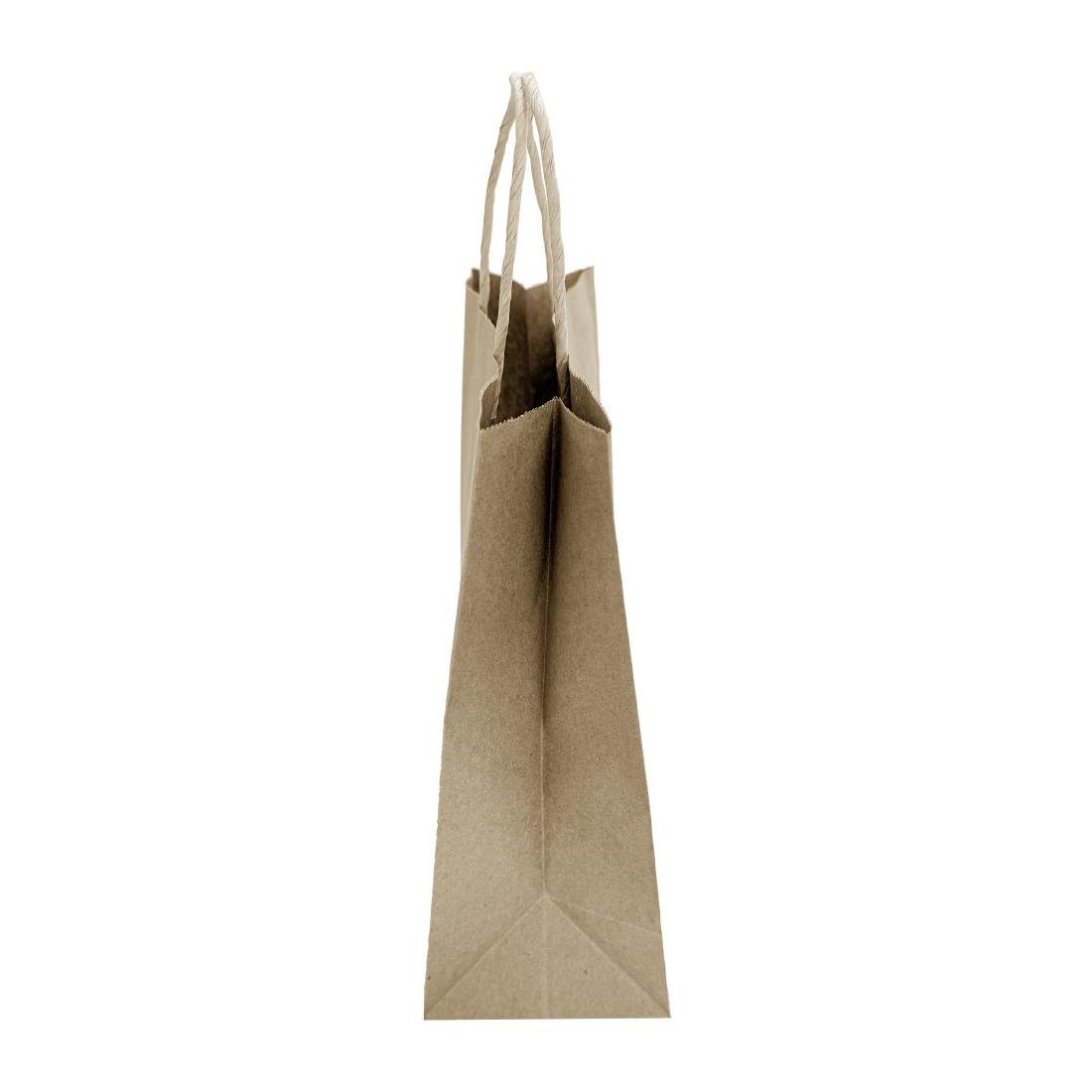 Petits sacs en papier avec poignée torsadée Fiesta Recyclable marron (lot de 250)
