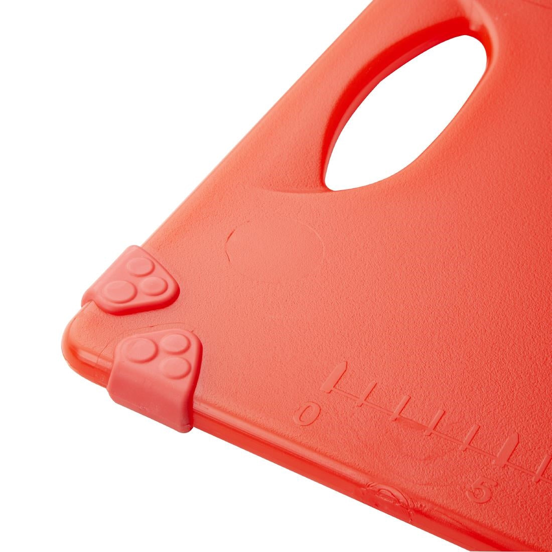 Planche à découper antidérapante professionnelle Hygiplas rouge 458x306mm
