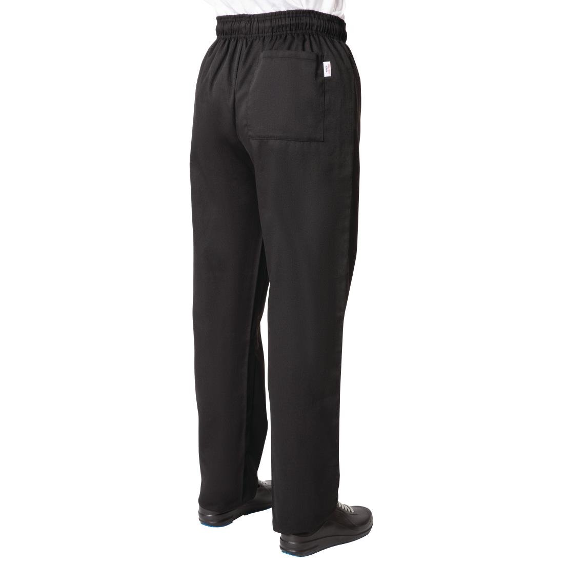 Pantalon de cuisine noir Nisbets Essentials - Taille M