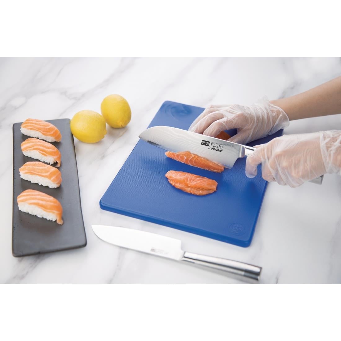 Couteau japonais Santoku Series 8 Vogue Tsuki 17,5cm - NISBETS