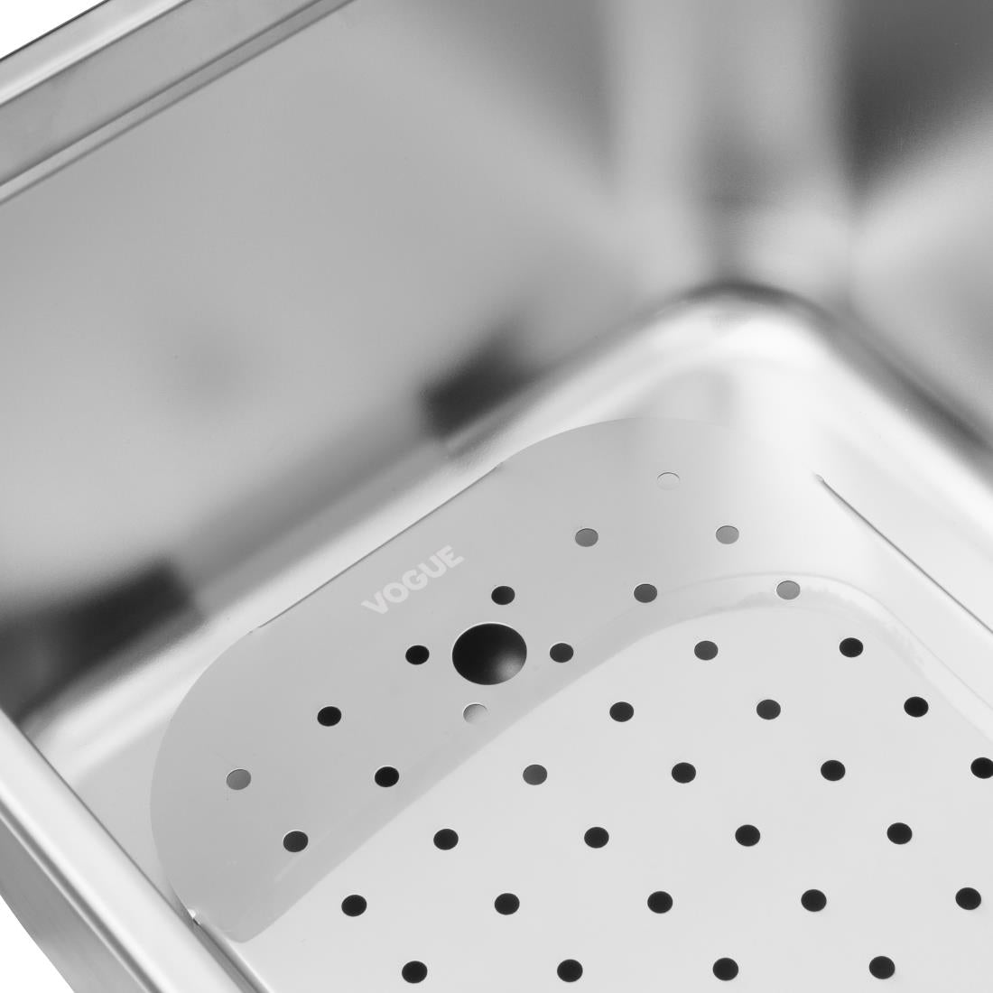 Égouttoir en acier inoxydable Vogue pour GN 1/2