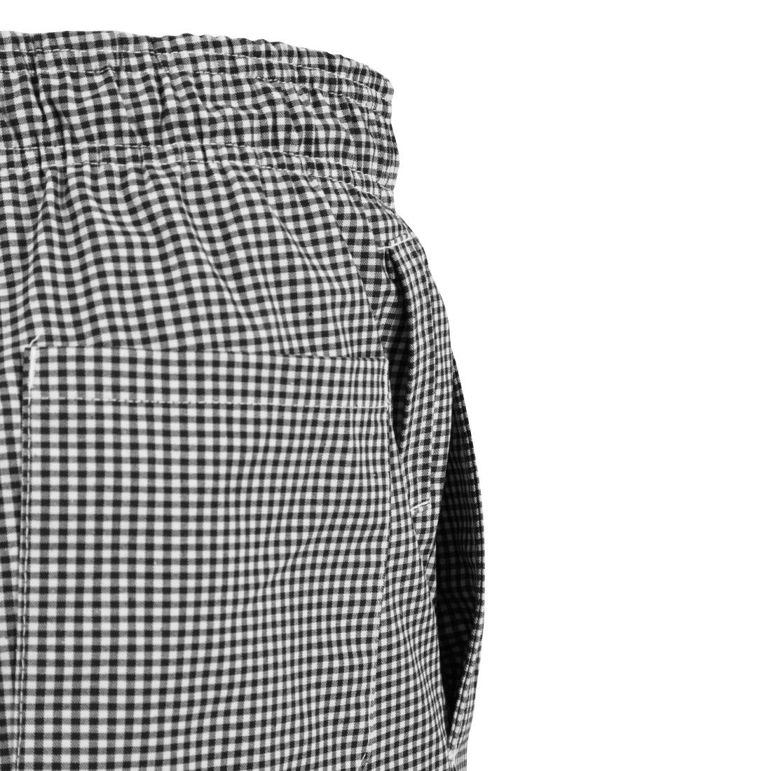 Pantalon de cuisine Whites Easyfit à petits carreaux noirs XS - NISBETS