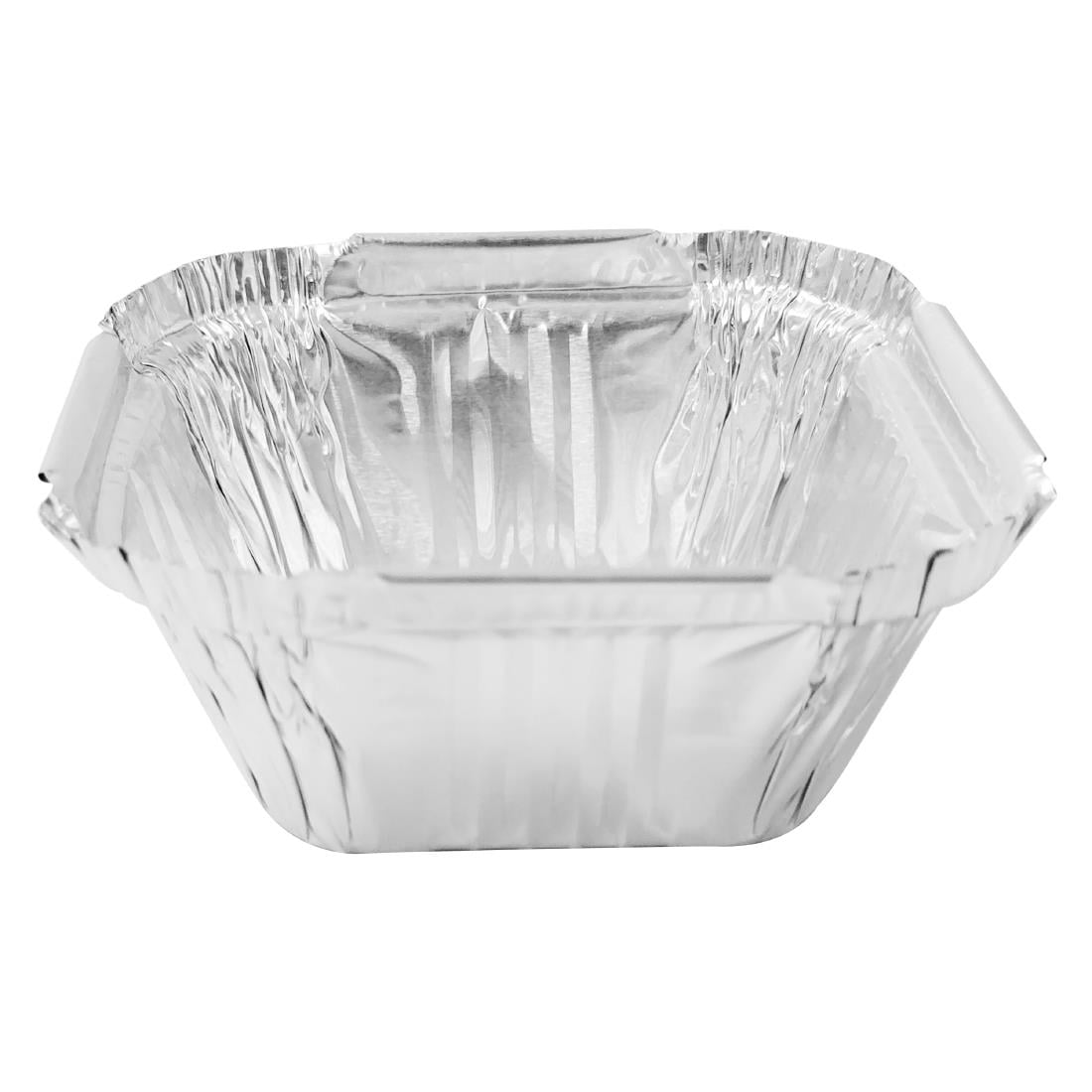 Barquettes carrées en aluminium Fiesta Recyclable 100 ml (lot de 200) - NISBETS