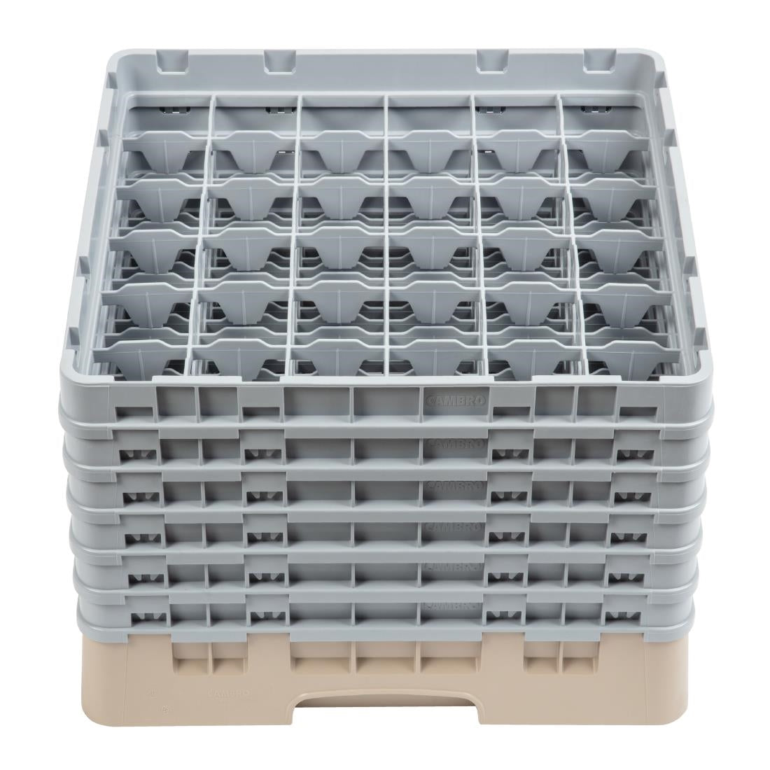 Casier à verres 36 compartiments Camrack Cambro beige hauteur max 298mm - NISBETS