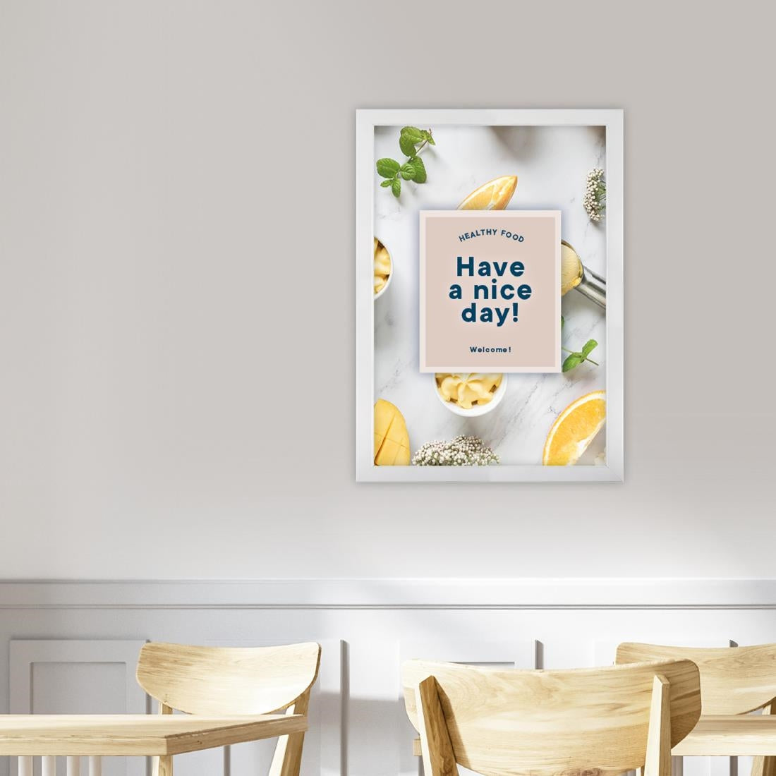 Cadre clipsable Europel A3 25mm blanc mat