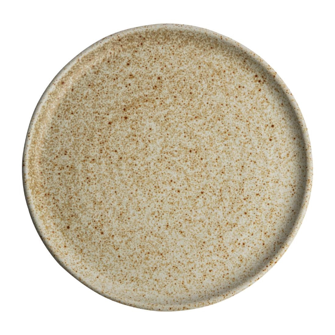 Assiettes plates beige moucheté Olympia Canvas 26,5 cm (Lot de 6) - NISBETS