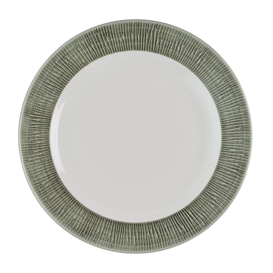 Assiettes classiques Churchill Bamboo Ceramic Spinwash Alpine 273mm (Lot de 12)