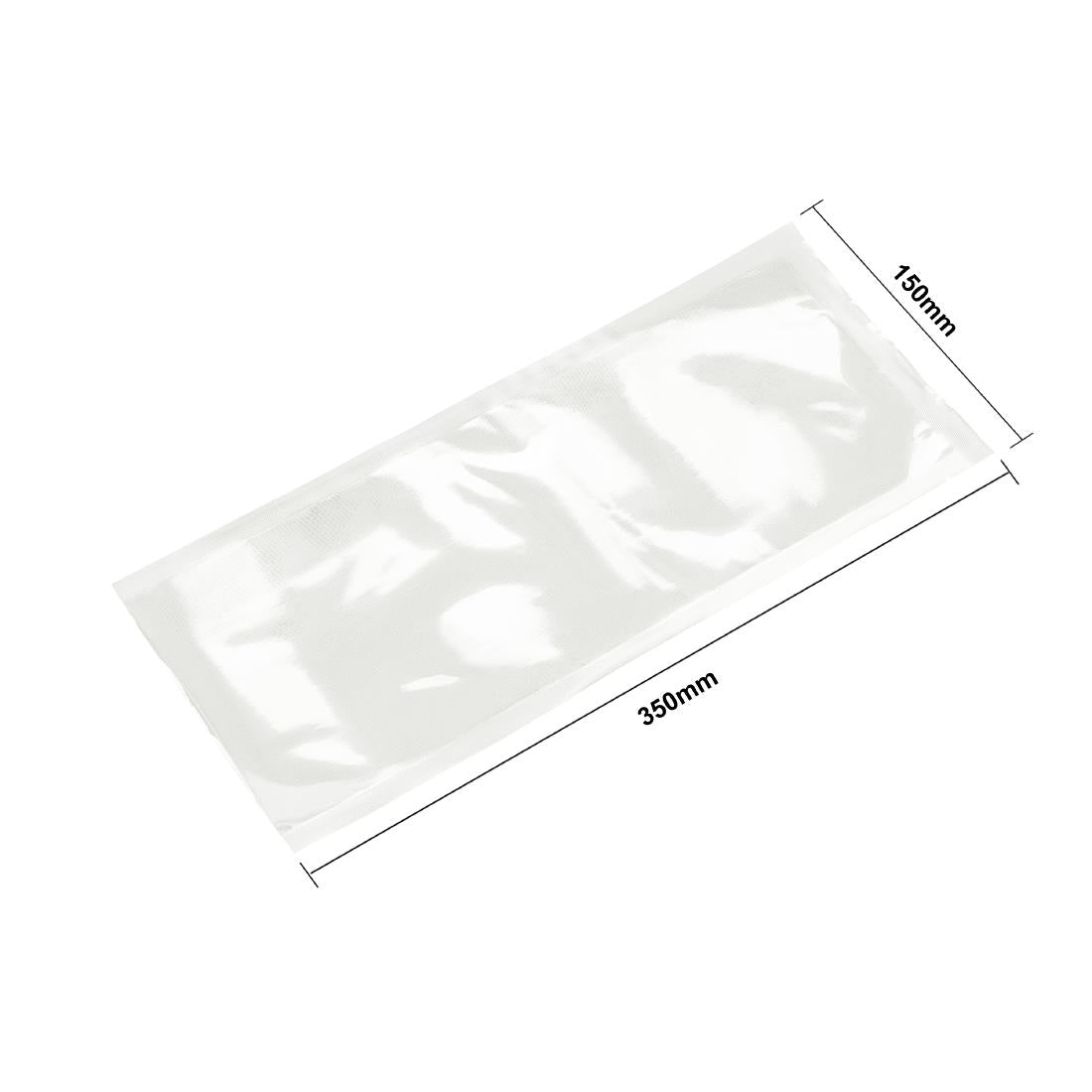 Sacs gaufrés compostables pour machine sous vide Vogue 150x350mm (Lot de 50)