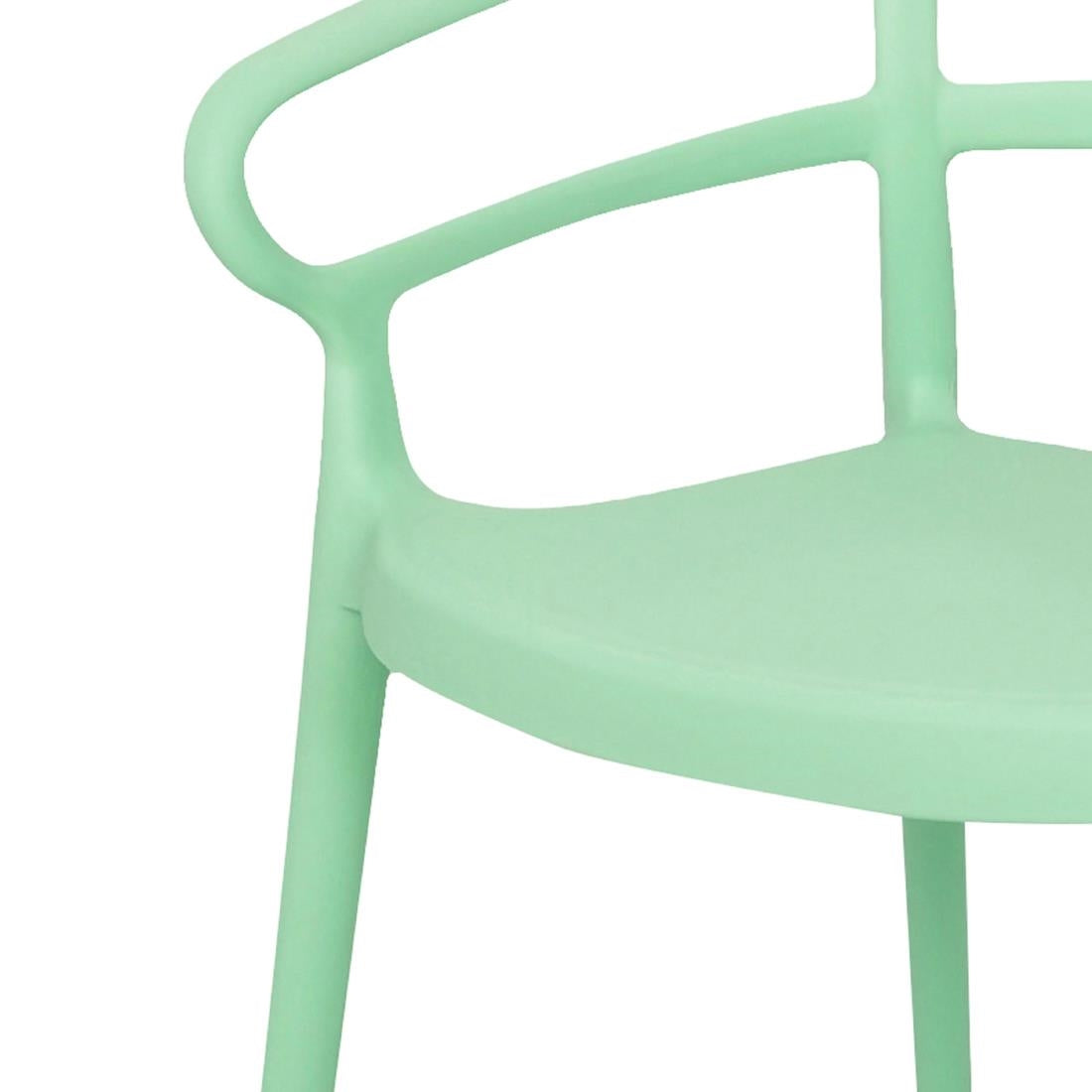 Fauteuils Bolero Mateo Café vert menthe (lot de 2)