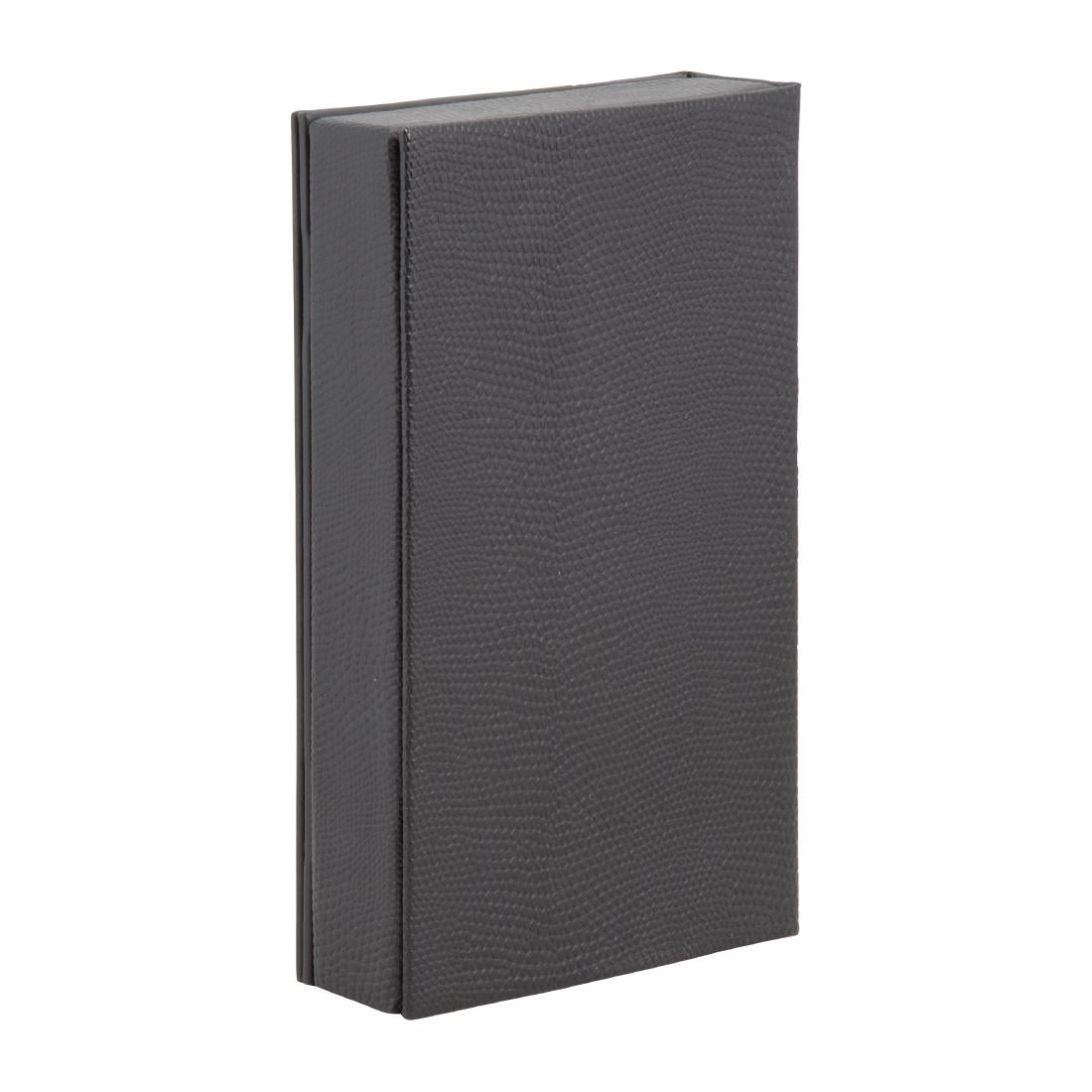 Coffret porte-addition en cuir Securit Trendy noir