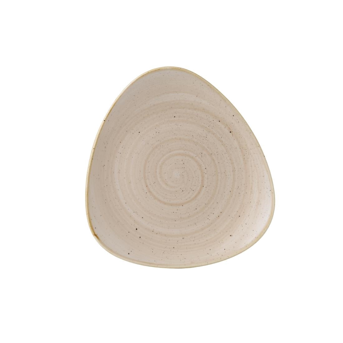 Assiettes triangulaires Churchill Stonecast Nutmeg Cream 229mm (Lot de 12)