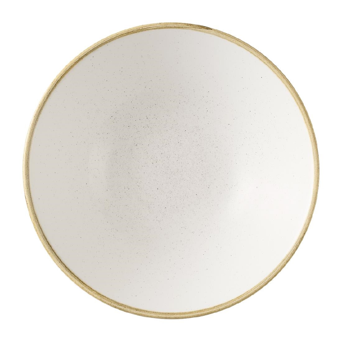 Assiettes creuses rondes Churchill Stonecast Barley White 180mm (Lot de 6)