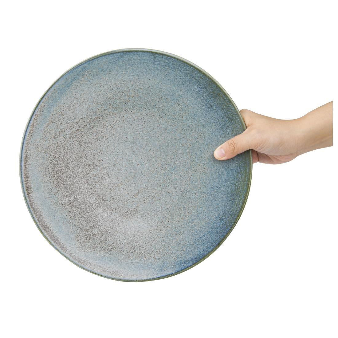 Assiettes plates Olympia Ember Blue 275mm (lot de 4)