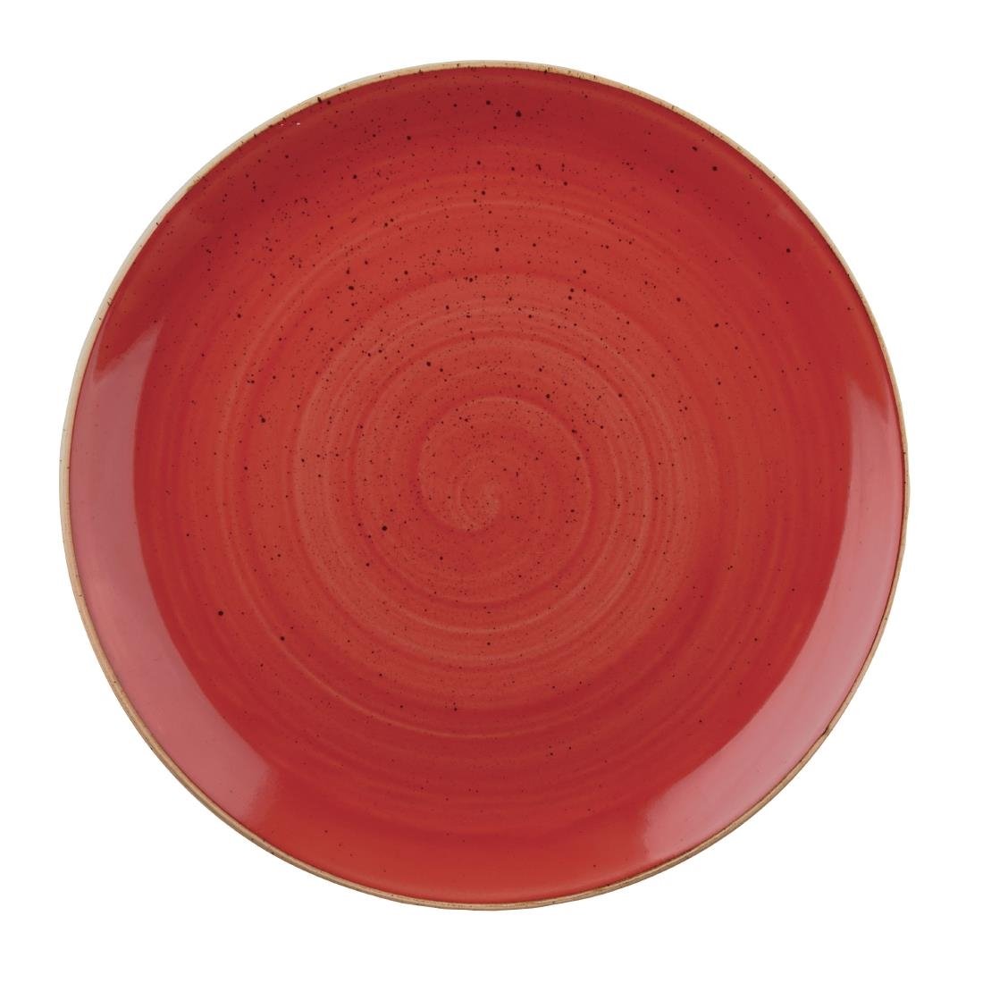 Assiettes rondes Churchill Stonecast Berry Red Evolve 323mm (Lot de 6)