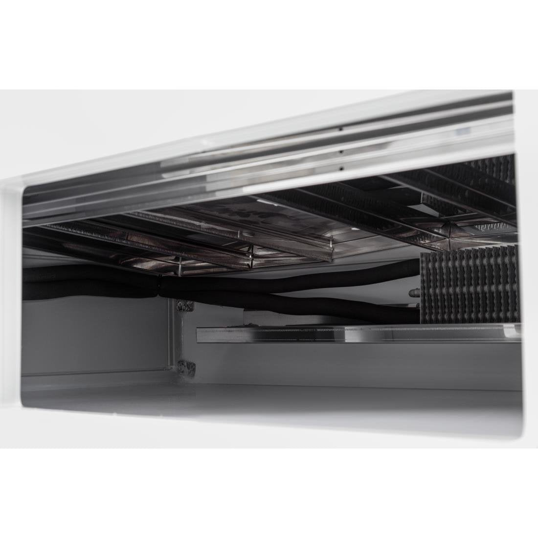 Comptoir de service réfrigéré noir Zoin Tibet - Taille 150 mm