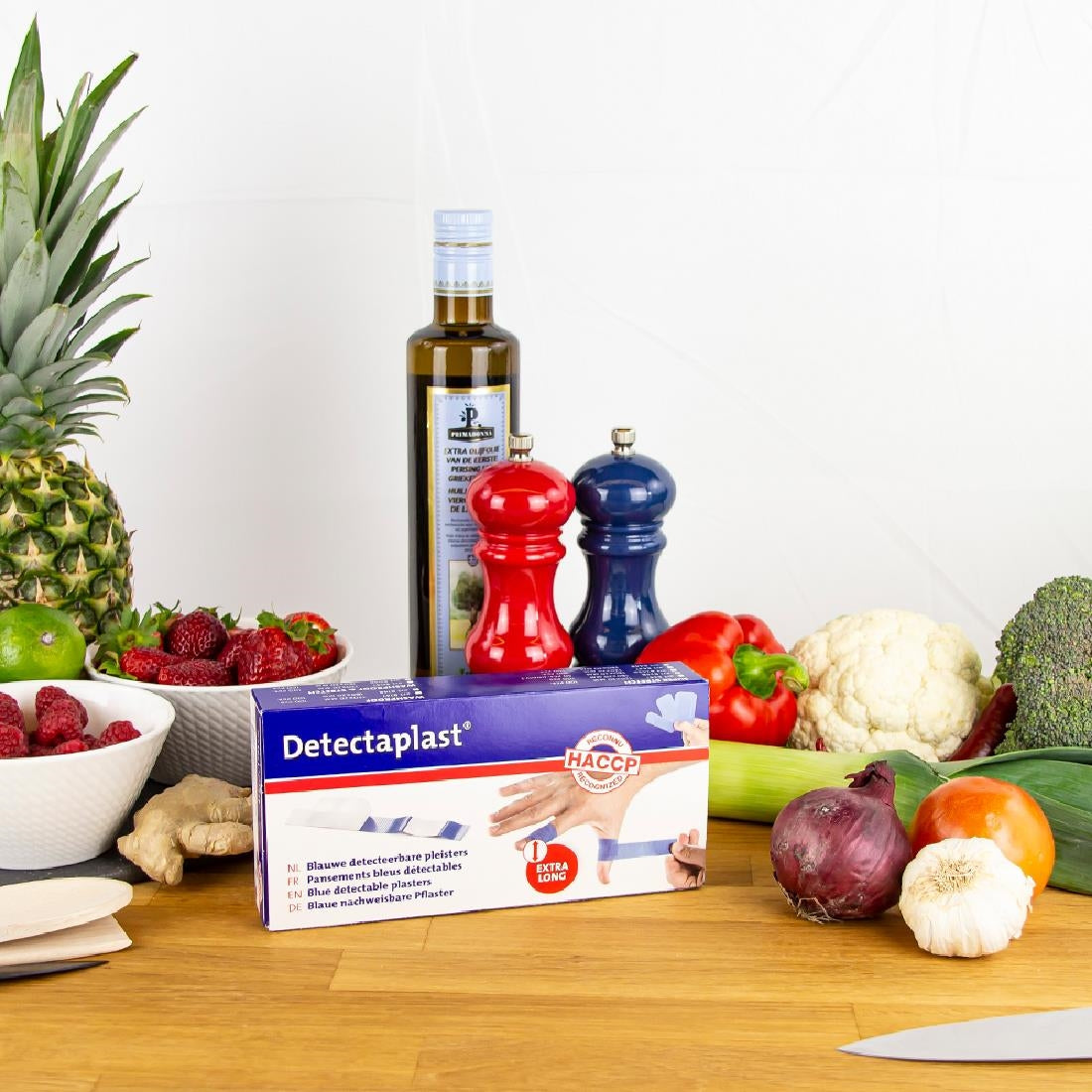 Pansements élastiques Detectaplast 18 x 2 cm (lot de 100)