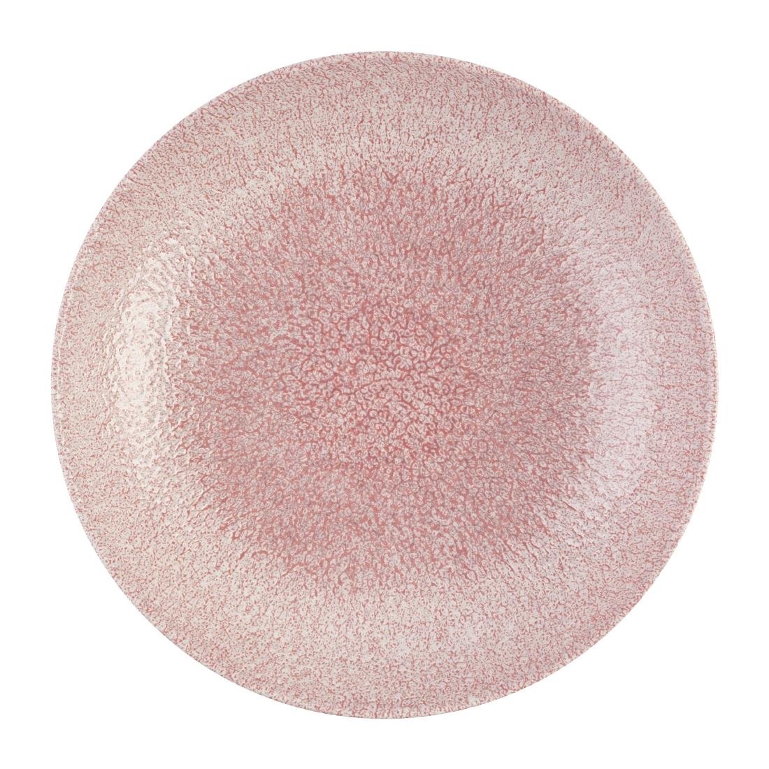 Assiettes coupes rondes Churchill Studio Prints Raku Rose Quartz Pink 248mm (Lot de 12)