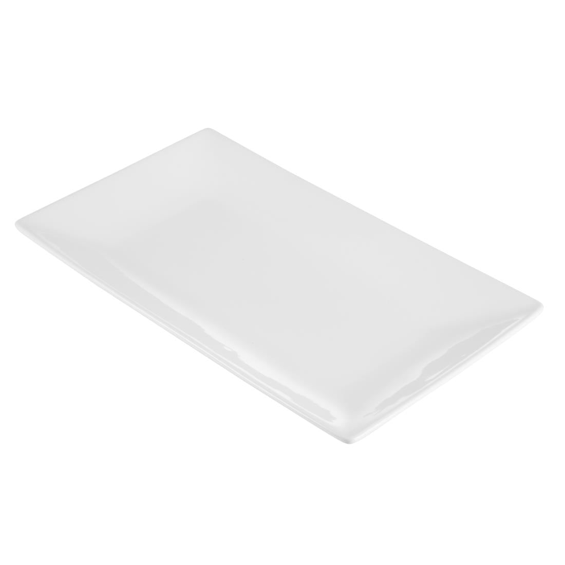 Plat rectangulaire de service 310 x 180mm Olympia (Lot de 2) - NISBETS