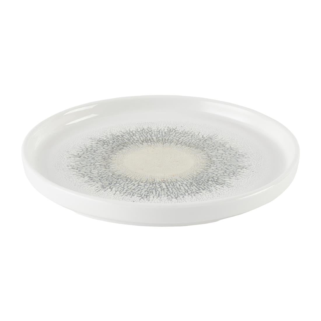 Assiettes avec rebord Churchill Studio Prints Fusion Agate Grey 260mm (Lot de 6)