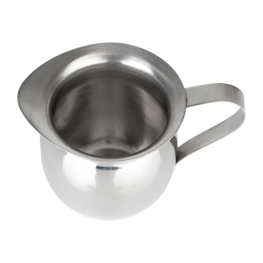 Mini pichets à lait en acier inoxydable Olympia 120ml (lot de 6)