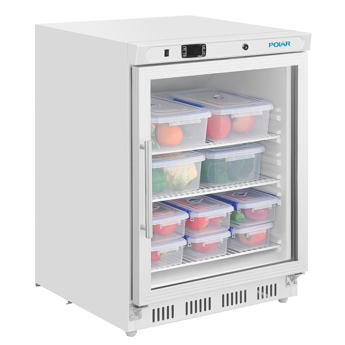 Vitrine réfrigérée positive dessous de comptoir Polar Série C 150L blanc
