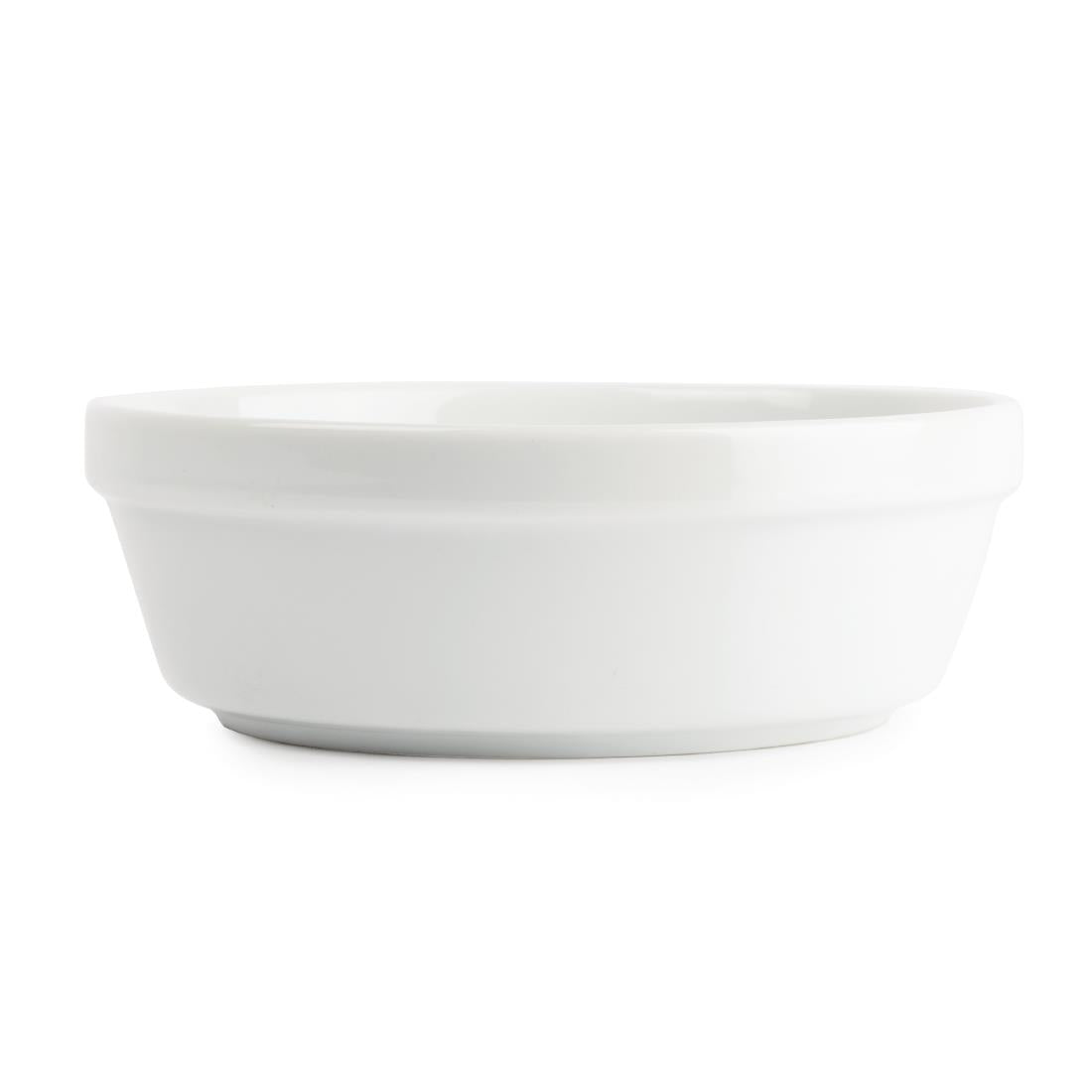 Plats à gratin ovales Olympia Whiteware 137mm (Lot de 6) - NISBETS