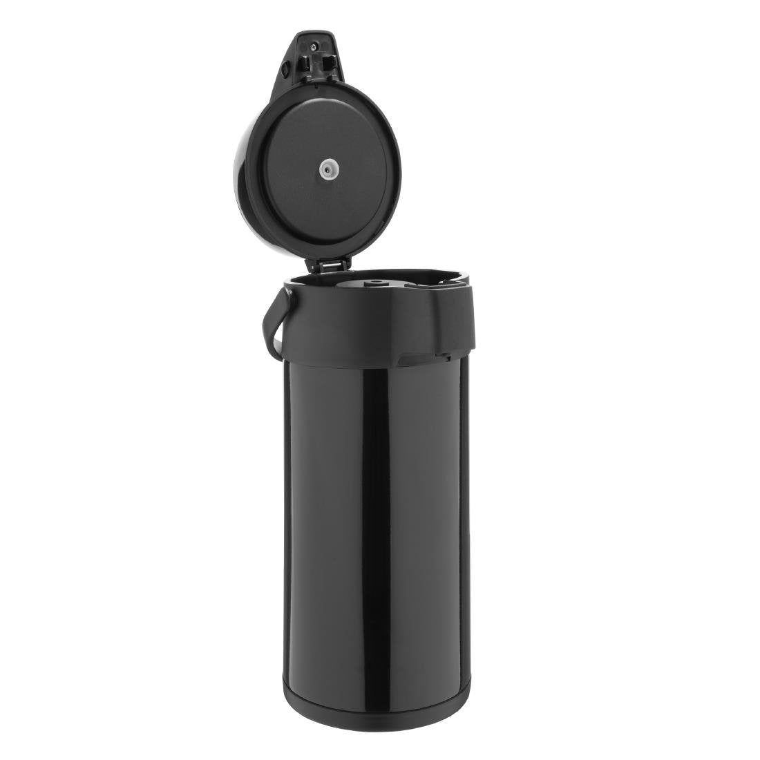 Pichet à pompe en inox double paroi Olympia noir - NISBETS