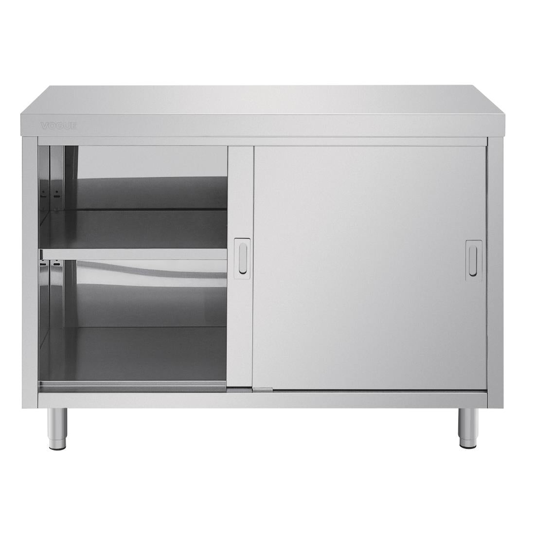 Placard sur pied en acier inoxydable Vogue 1200mm - NISBETS