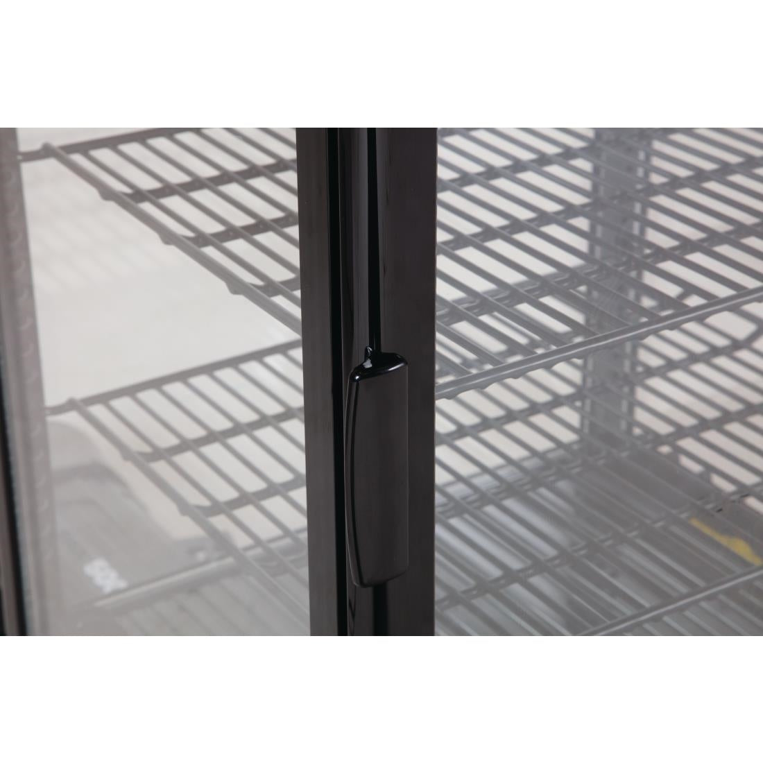 Vitrine réfrigérée économe en énergie Polar série C noire 68L