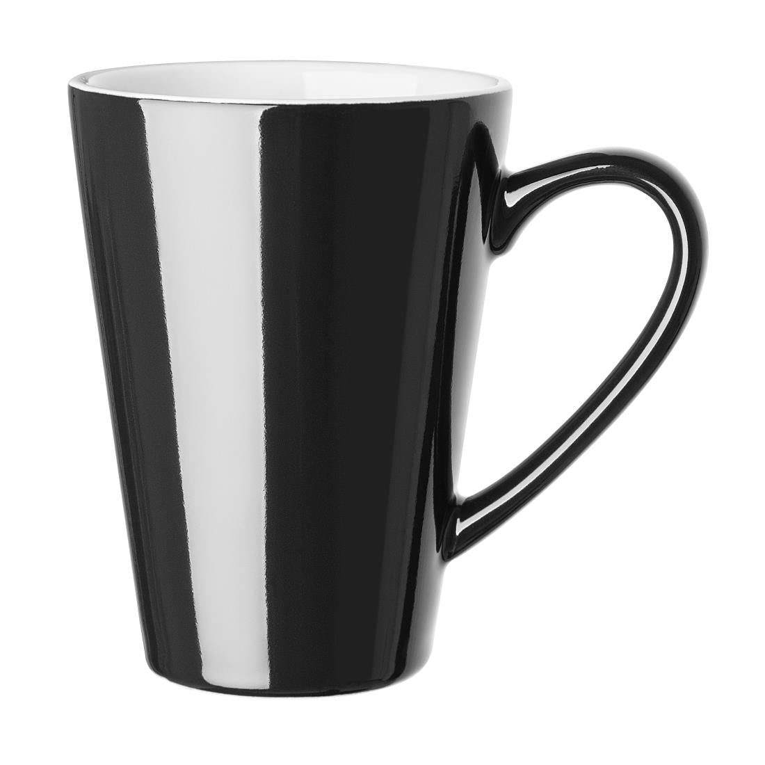 Tasses à latte Olympia Café noires 340ml (lot de 12)