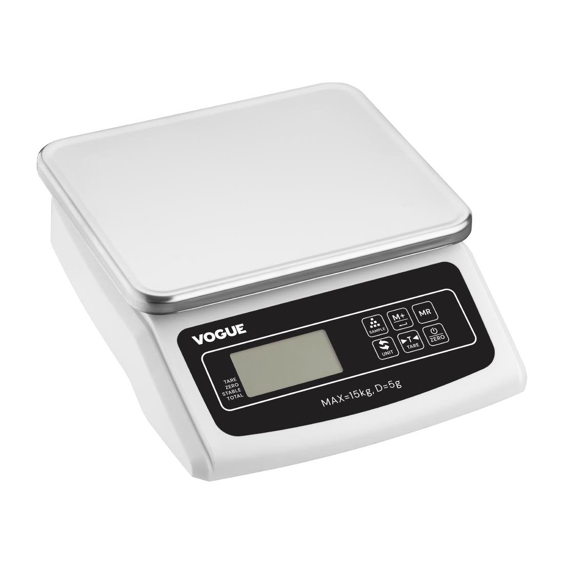Balance électronique à plateau Vogue 15 kg - NISBETS