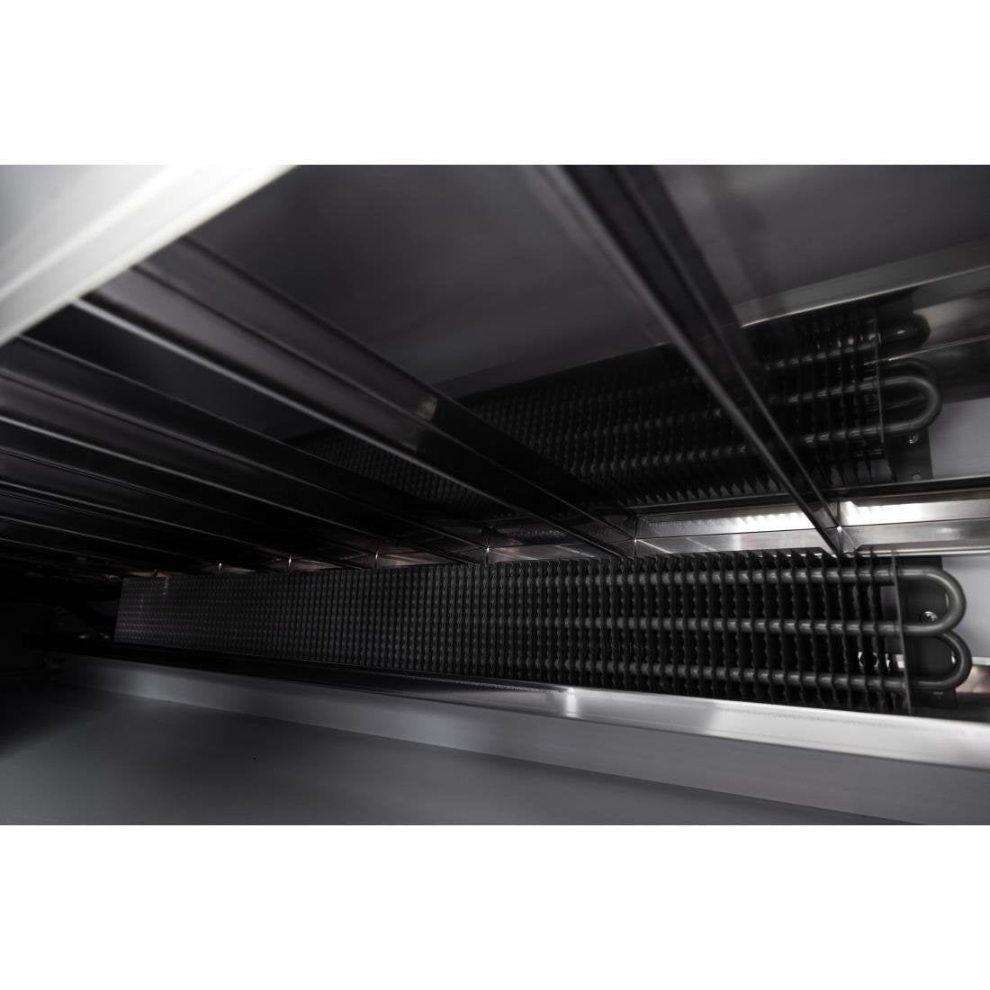 Comptoir de service réfrigéré noir Zoin Tibet - Taille 200 mm