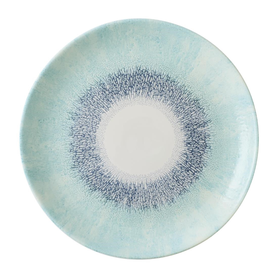 Assiettes rondes Churchill Studio Prints Fusion Blue 288mm (Lot de 12)