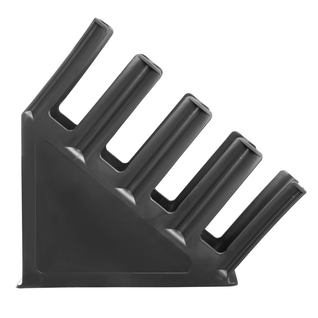 Porte-gobelets en polypropylene noir Kristallon Olympia 4 emplacements