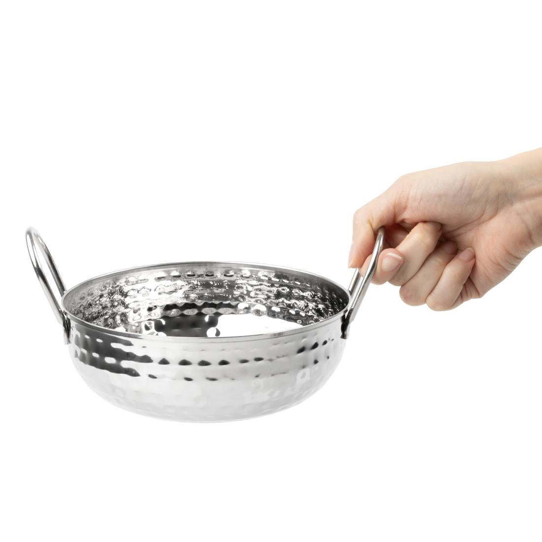 Plat Kadai en inox martelé Olympia Table Presentation 170mm