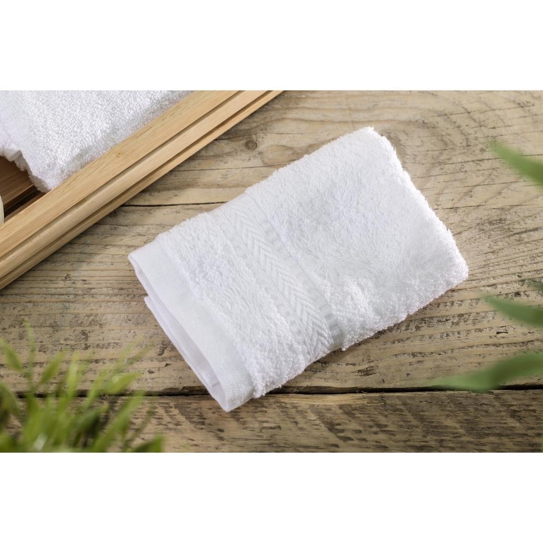 Petites serviettes Mitre Comfort Nova blanches (lot de 10) - NISBETS