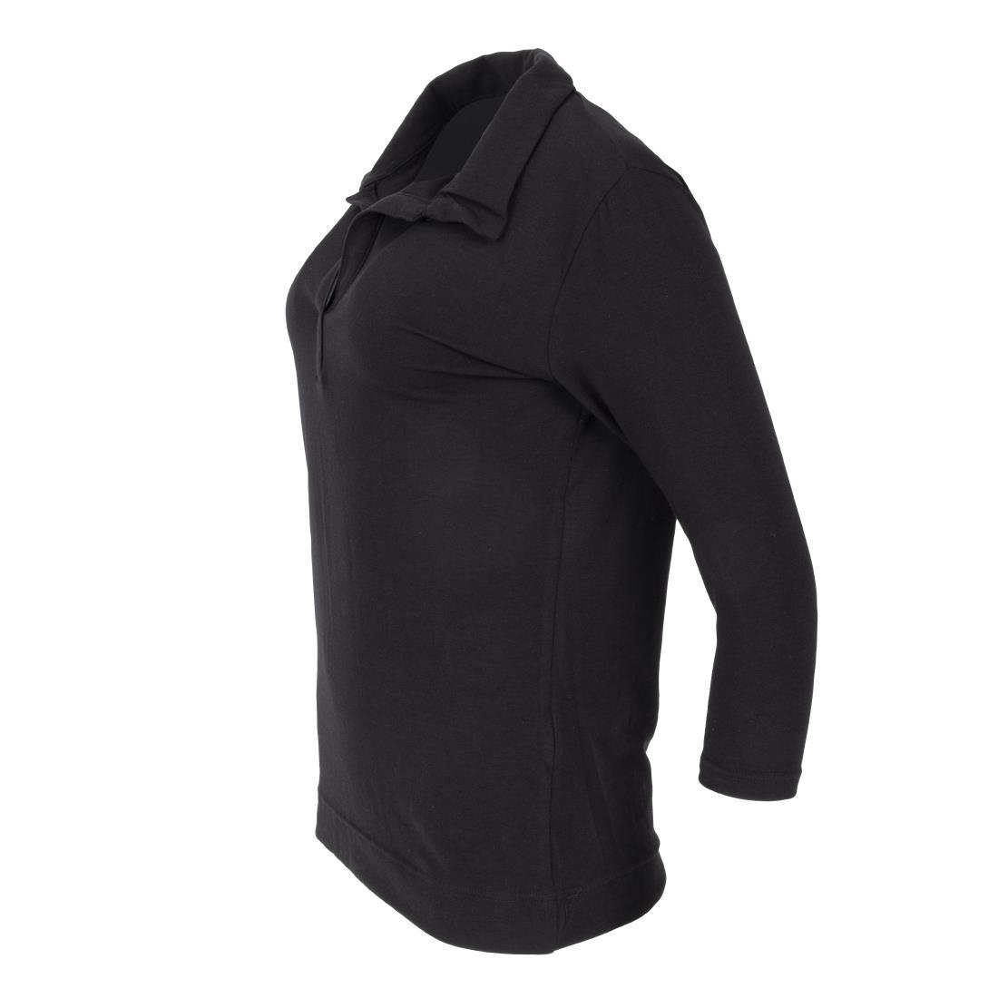 T-Shirt col V femme Uniform Works noir - NISBETS